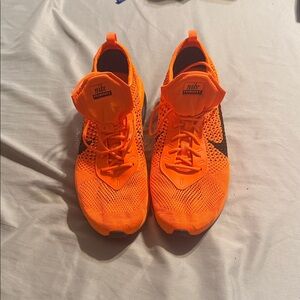 Nike Flyknit Vibrant Orange Knit Sneakers
